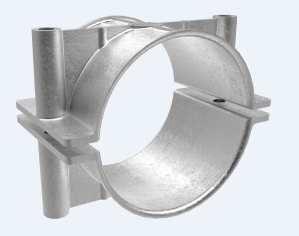 Prysmian Aluminium Two Bolt Cleat (Epoxy Coated)