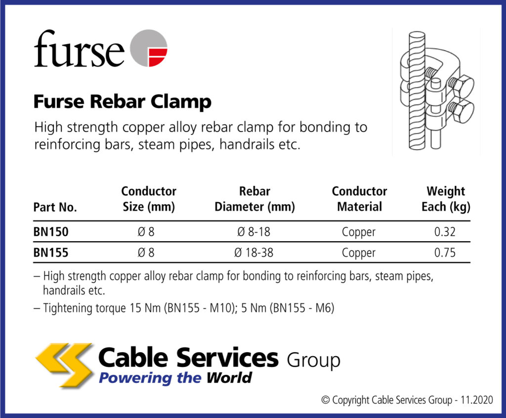 Furse Rebar Clamp Cable Services