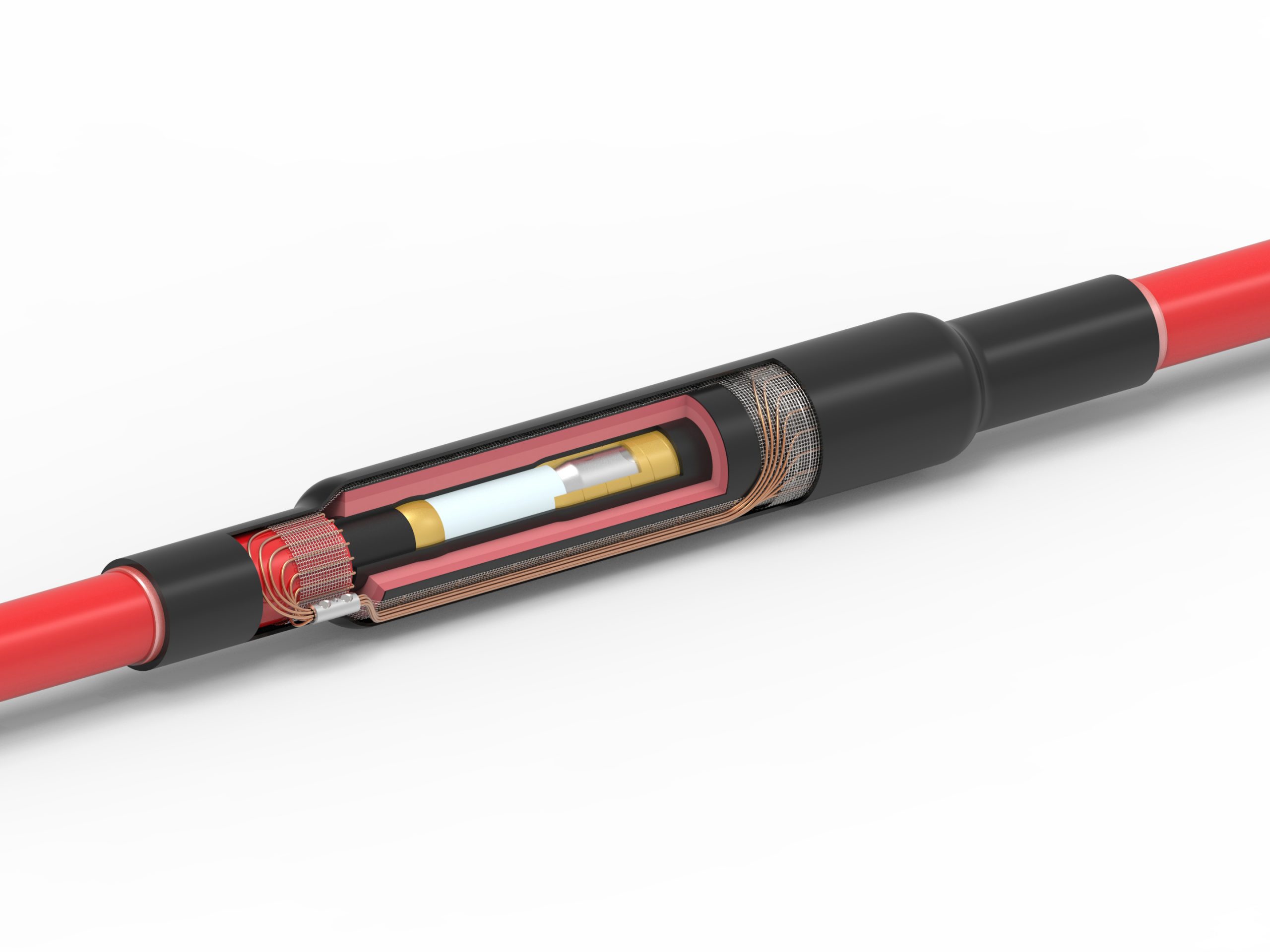 TE Connectivity Raychem MXSU Medium Voltage Heat Shrink Cable Joints for 1-Core Polymeric Cables 12kV