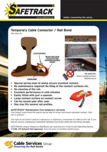 Temporary Cable Connectors / Rail Bond