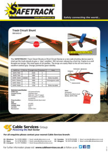 Safetrack Track Circuit Shunt