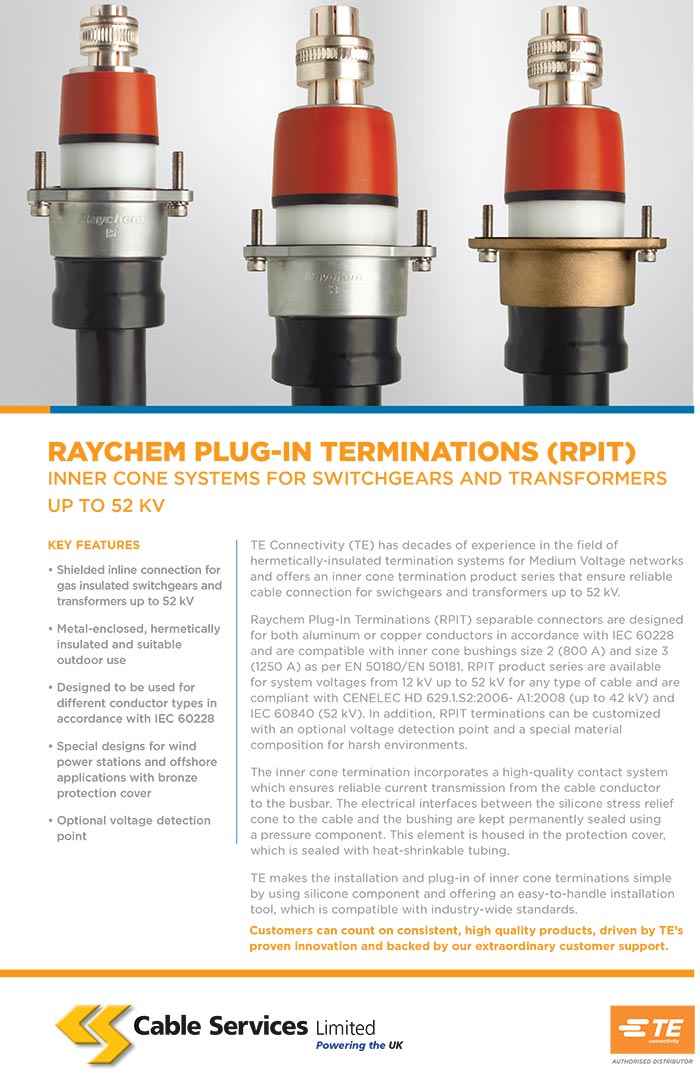 RAYCHEM PLUG-IN TERMINATIONS (RPIT)