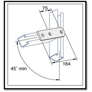 unistrut fittings - adjustable plate fitting