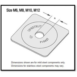 Unistrut Domed Square Washers