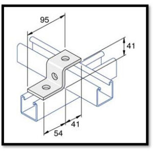 Unistrut P1045 - 3 Hole Z Fitting