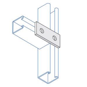 Unistrut P1065 2-Hole Straight , Flat Plate Fittings
