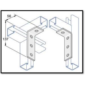 Unistrut P1278 4 Hole, 90 Degree Angle Fitting