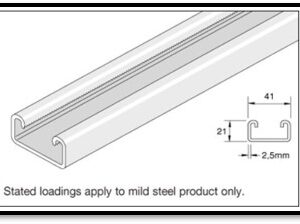 Unistrut Shallow Plain Channel 21 x 41mm