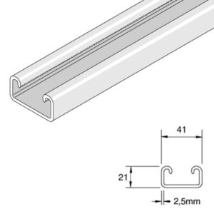 Shallow Channel 21 x 41mm