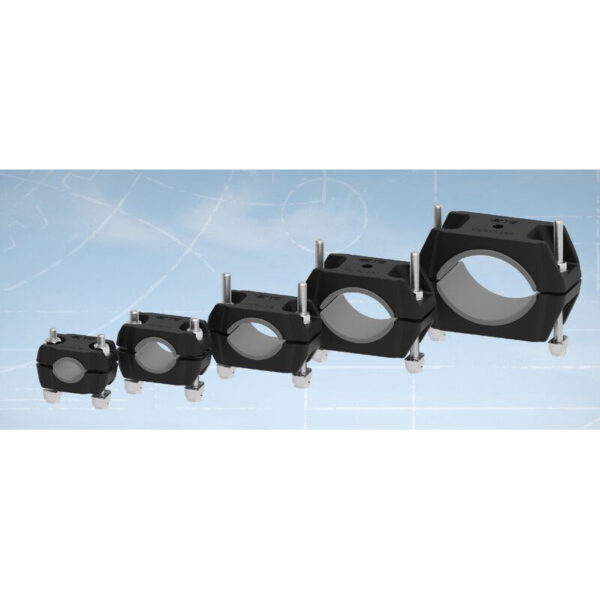 TE Connectivity (TE) Single Cable Cleat  - with Insert for Extra Grip and Cable Protection