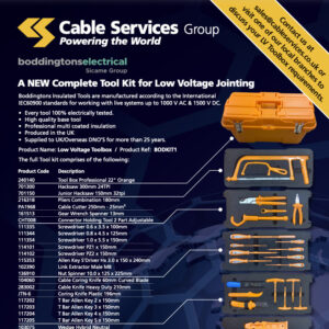 Boddingtons Complete Tool Kit for Low Voltage Jointing