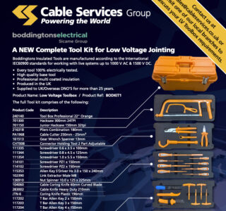 Boddingtons Complete Tool Kit for Low Voltage Jointing