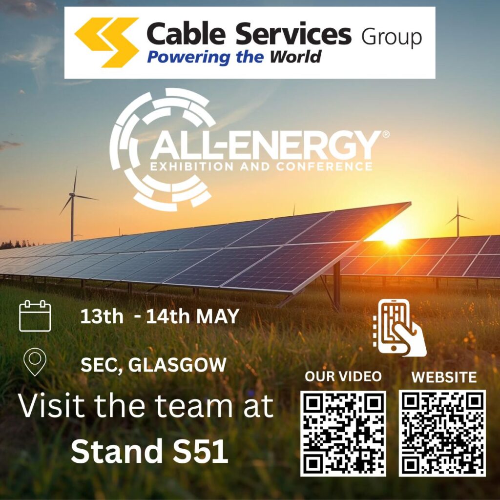 Cable Services to exhibit at ALL-ENERGY Exhibition and Conference 2026