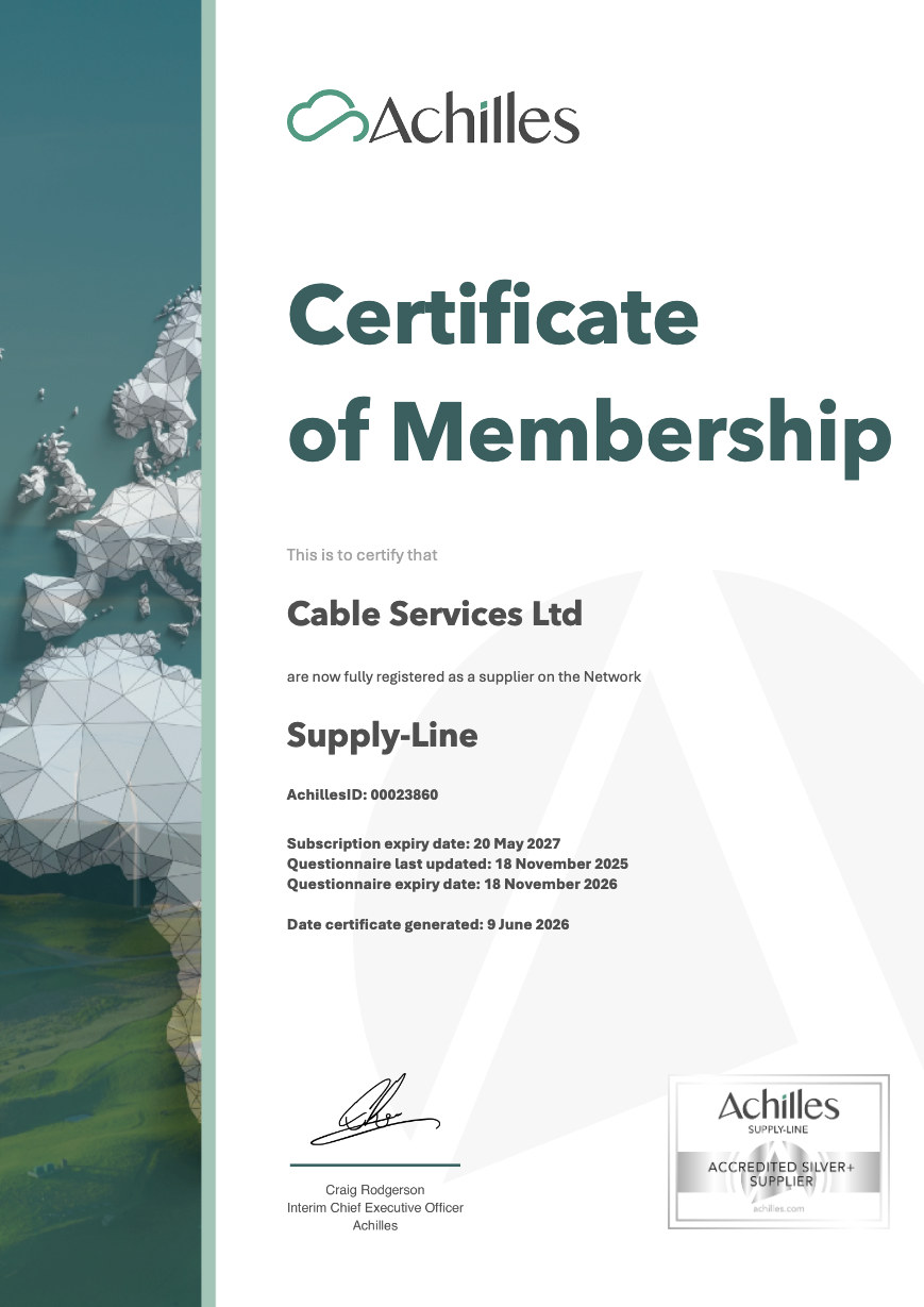 Achilles Certificate of Membership Achilles Certificate of Membership